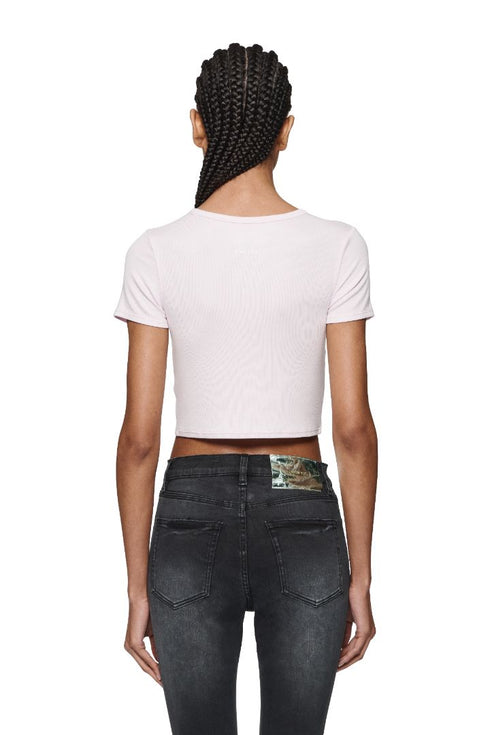 PURPLE BRAND W1000 Baby Tee Rib Womens Apparel